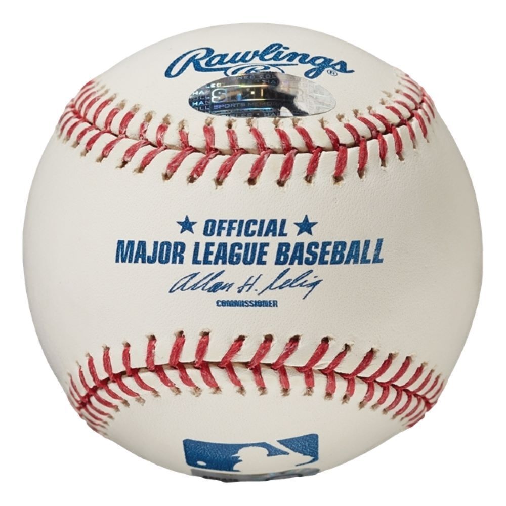 Hank Aaron Milwaukee Braves Signed Official MLB Baseball Steiner Sports Hologram Image 2