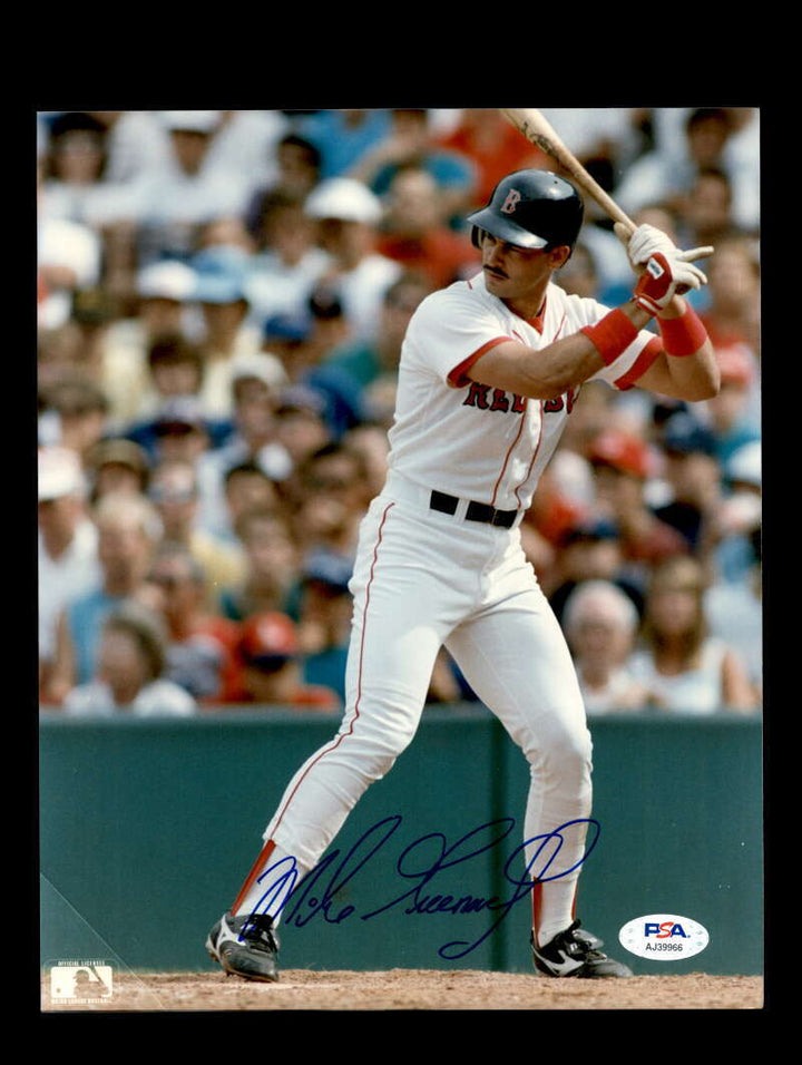 Mike Greenwell PSA DNA Coa Signed 8x10 Photo Red Sox Autograph Image 1