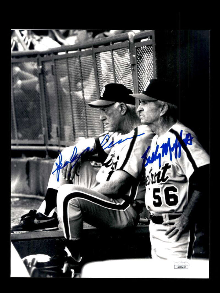 Sparky Anderson Billy Muffett JSA Cert Signed  8x10 Photo Autograph Tigers Image 1