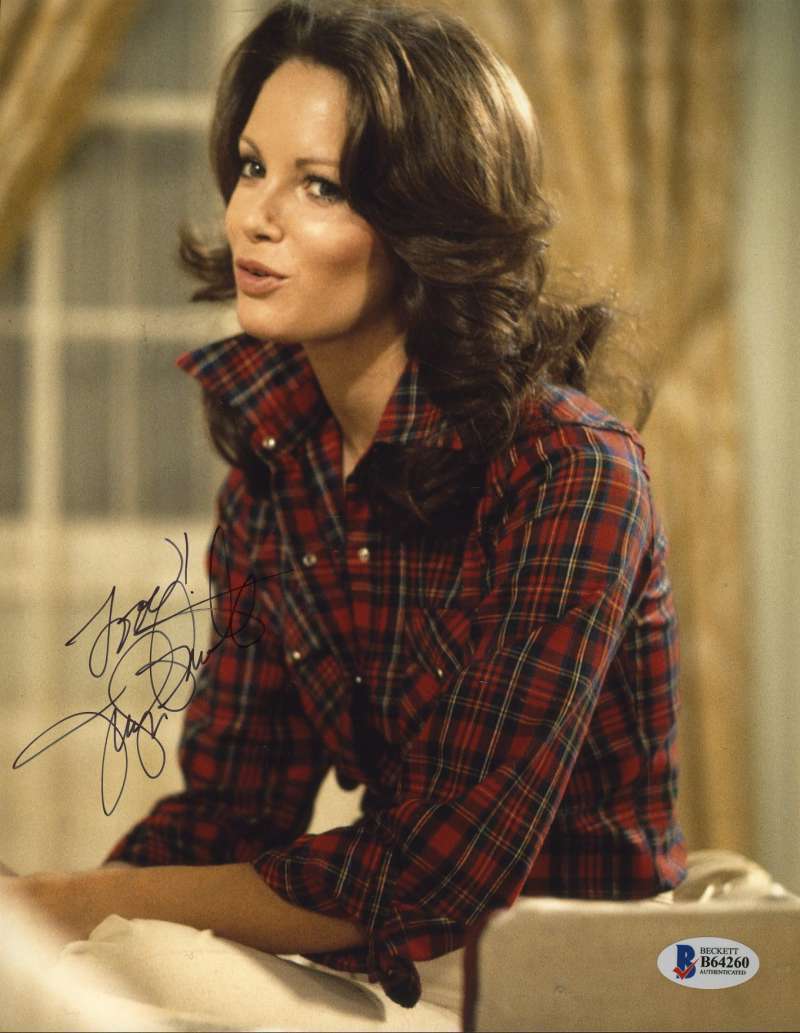 Jaclyn Smith Bas Beckett Hand Signed Charlies Angels 8x10 Photo Autograph Image 1