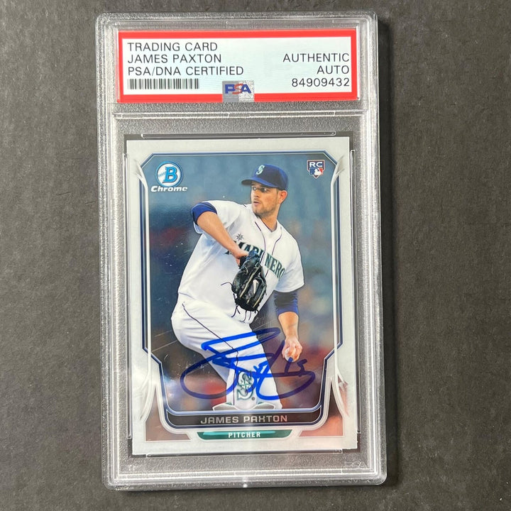 2013 Topps Chrome #25 James Paxton Signed Card PSA/DNA Auto Mariners Image 1