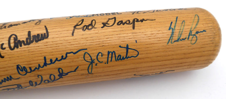 1969 Mets Autographed Bat 34 Sigs Seaver Ryan Berra JSA YY56338 Image 9