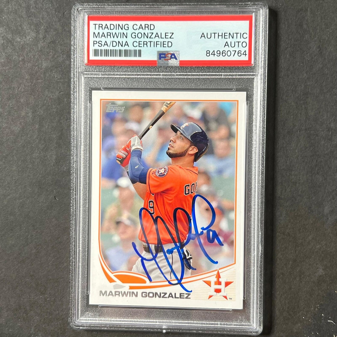 2013 Topps Update #US-243 Marwin Gonzalez Signed Card PSA Slabbed Auto Astros Image 1