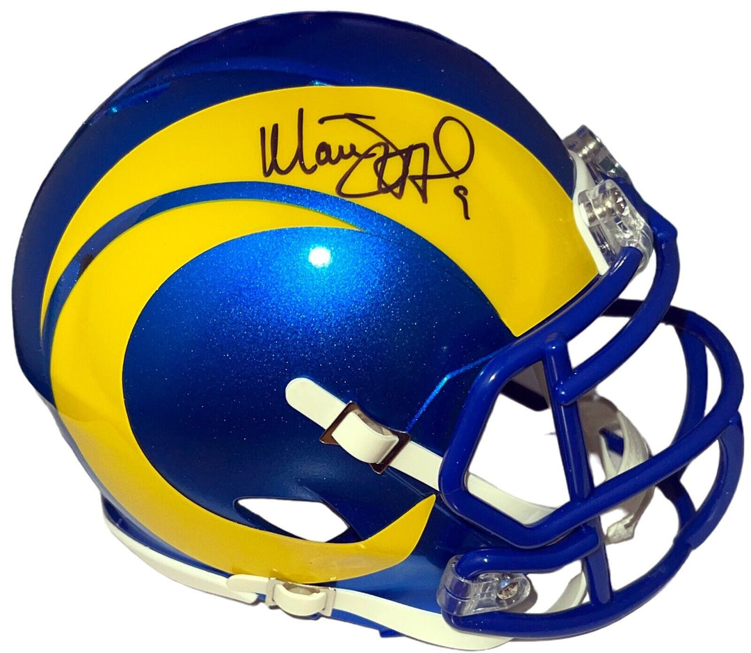 Matthew Stafford signed Los Angeles Rams Riddell Speed Mini Helmet-Beckett Rev Image 1