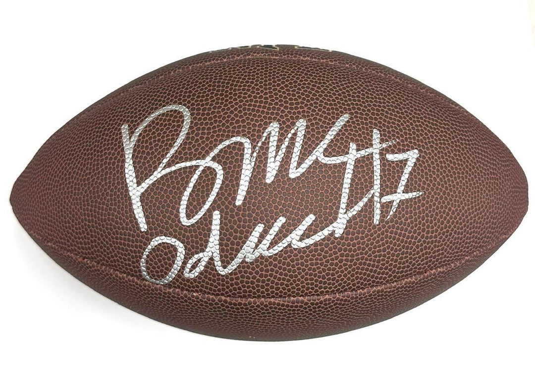 Rome Odunze signed Wilson Replica NFL Football Bears autograph (A)  Beckett BAS Image 1