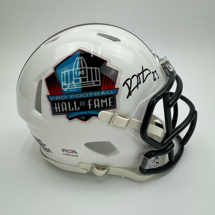 Autographed/Signed Devin Hester Chicago Bears Hall of Fame Mini Helmet PSA COA Image 1