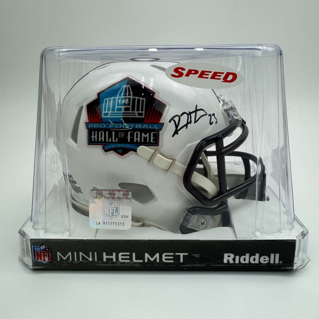Autographed/Signed Devin Hester Chicago Bears Hall of Fame Mini Helmet PSA COA Image 3