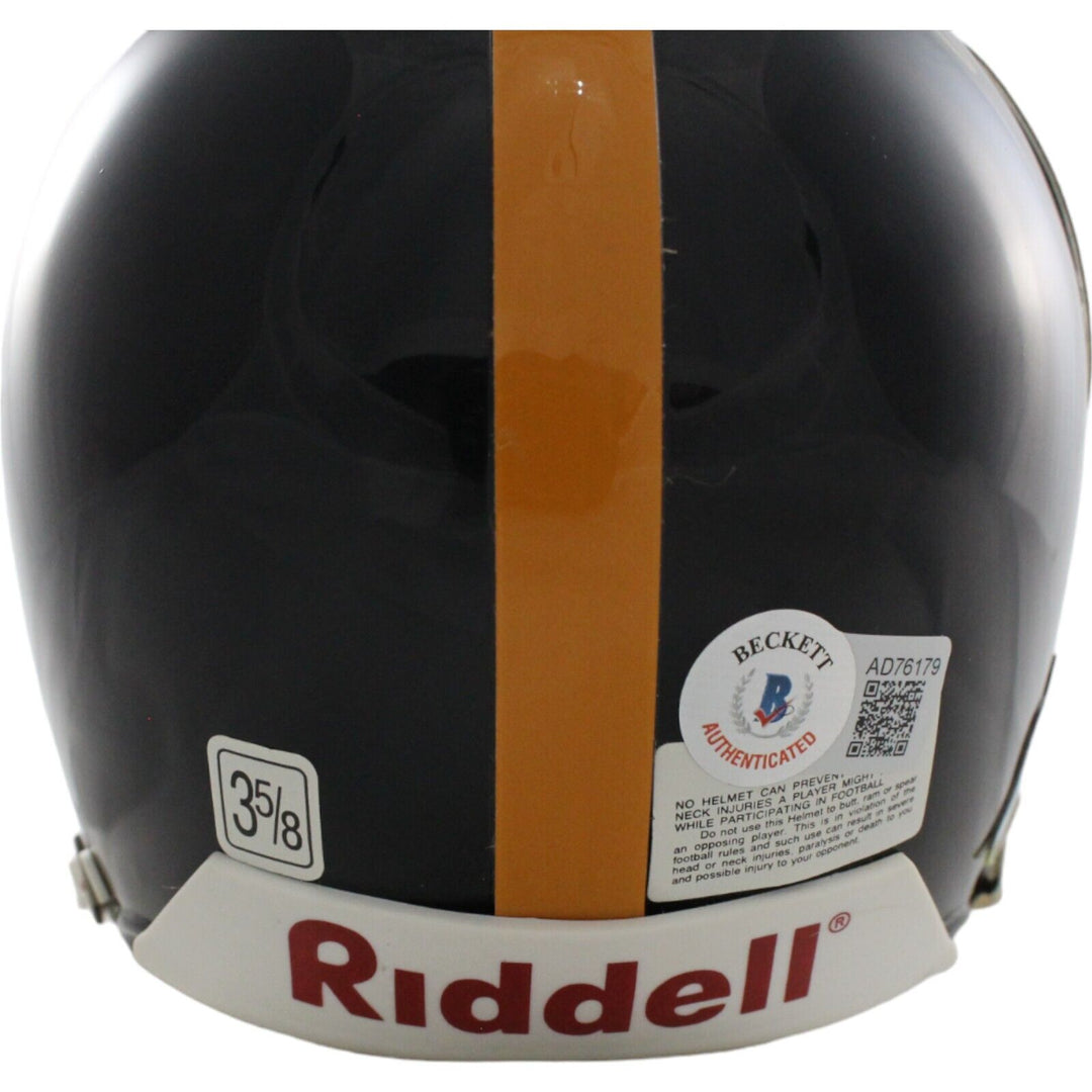 Jack Ham Signed Pittsburgh Steelers VSR4 Replica Mini Helmet HOF BAS 44217 Image 2