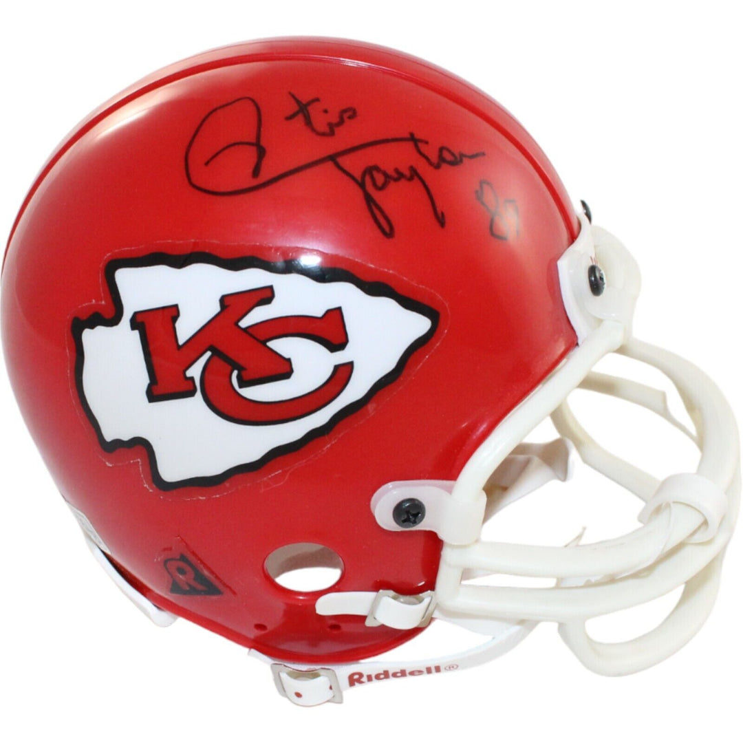 Otis Taylor Signed Kansas City Chiefs VSR4 Replica Mini Helmet Beckett 44228 Image 1