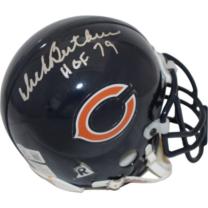 Dick Butkus Signed Chicago Bears VSR4 Authentic Mini Helmet HOF BAS 44166 Image 1