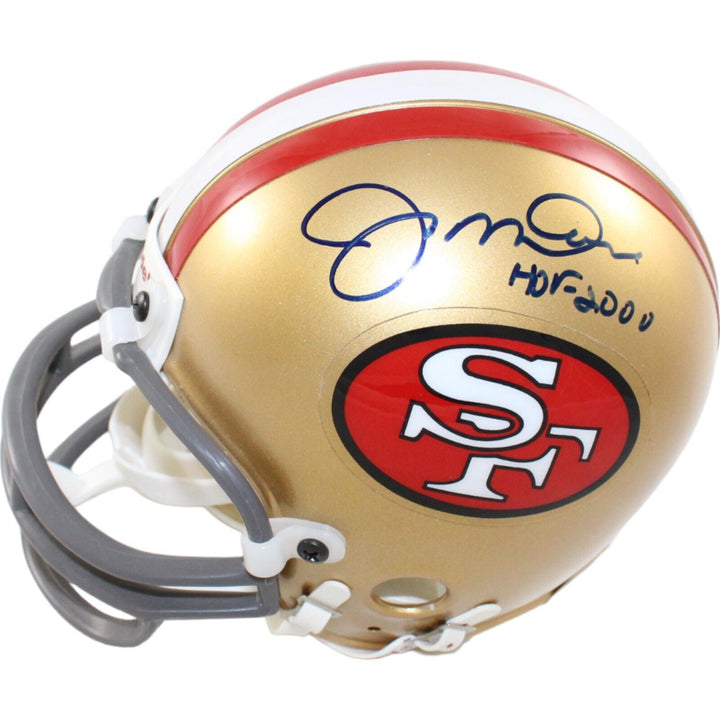 Joe Montana Signed San Francisco 49ers VSR4 Replica Mini Helmet HOF BAS 44252 Image 1