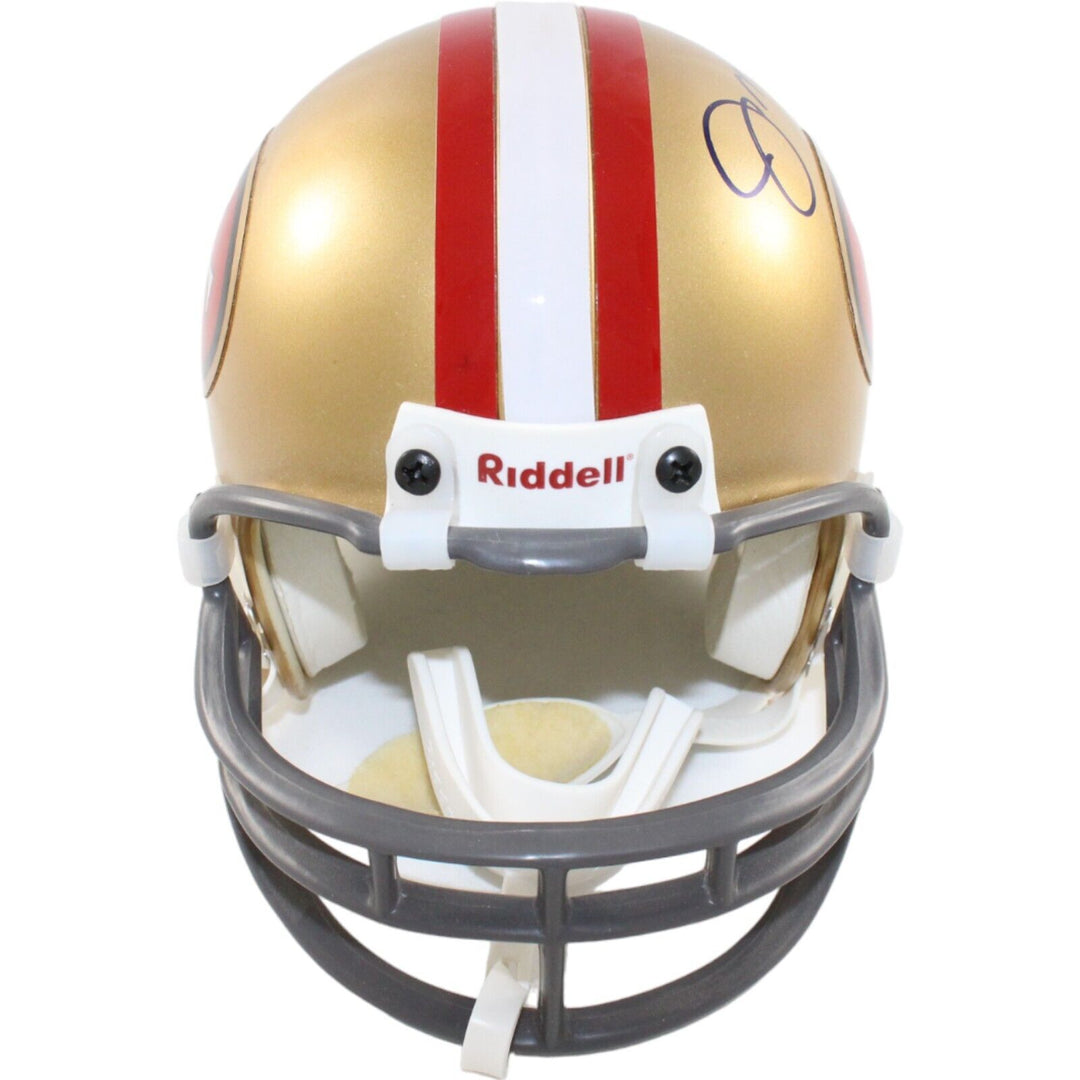 Joe Montana Signed San Francisco 49ers VSR4 Replica Mini Helmet HOF BAS 44252 Image 4