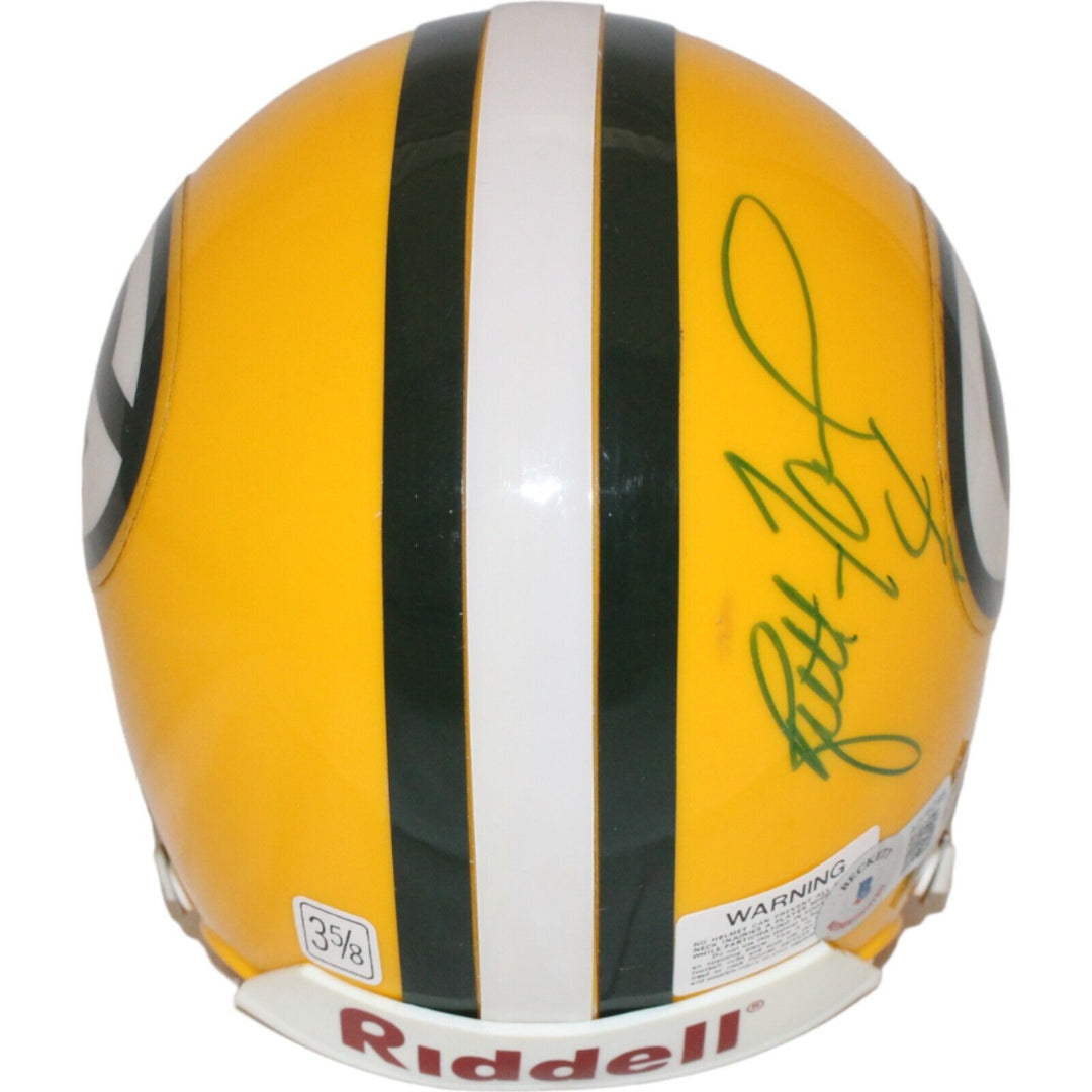 Brett Favre Signed Green Bay Packers VSR4 Replica Mini Helmet Beckett 44170 Image 3