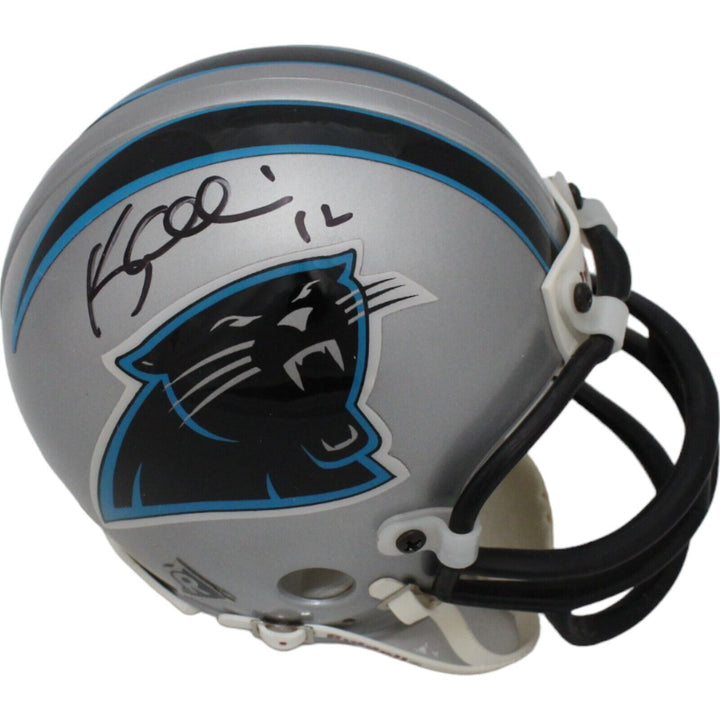 Kerry Collins Autographed Carolina Panthers VSR4 Replica Mini Helmet BAS 44182 Image 1