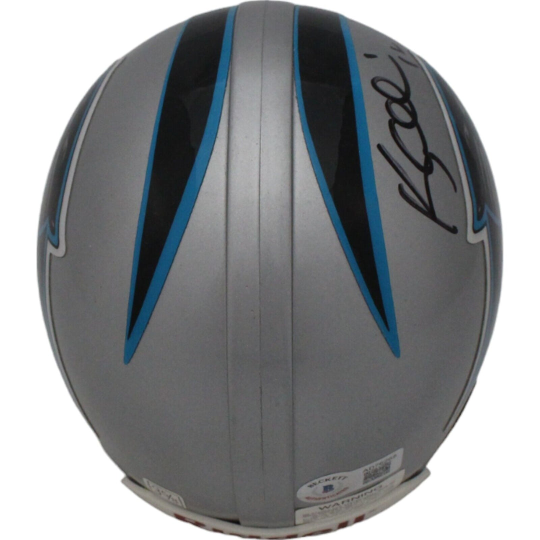 Kerry Collins Autographed Carolina Panthers VSR4 Replica Mini Helmet BAS 44182 Image 3