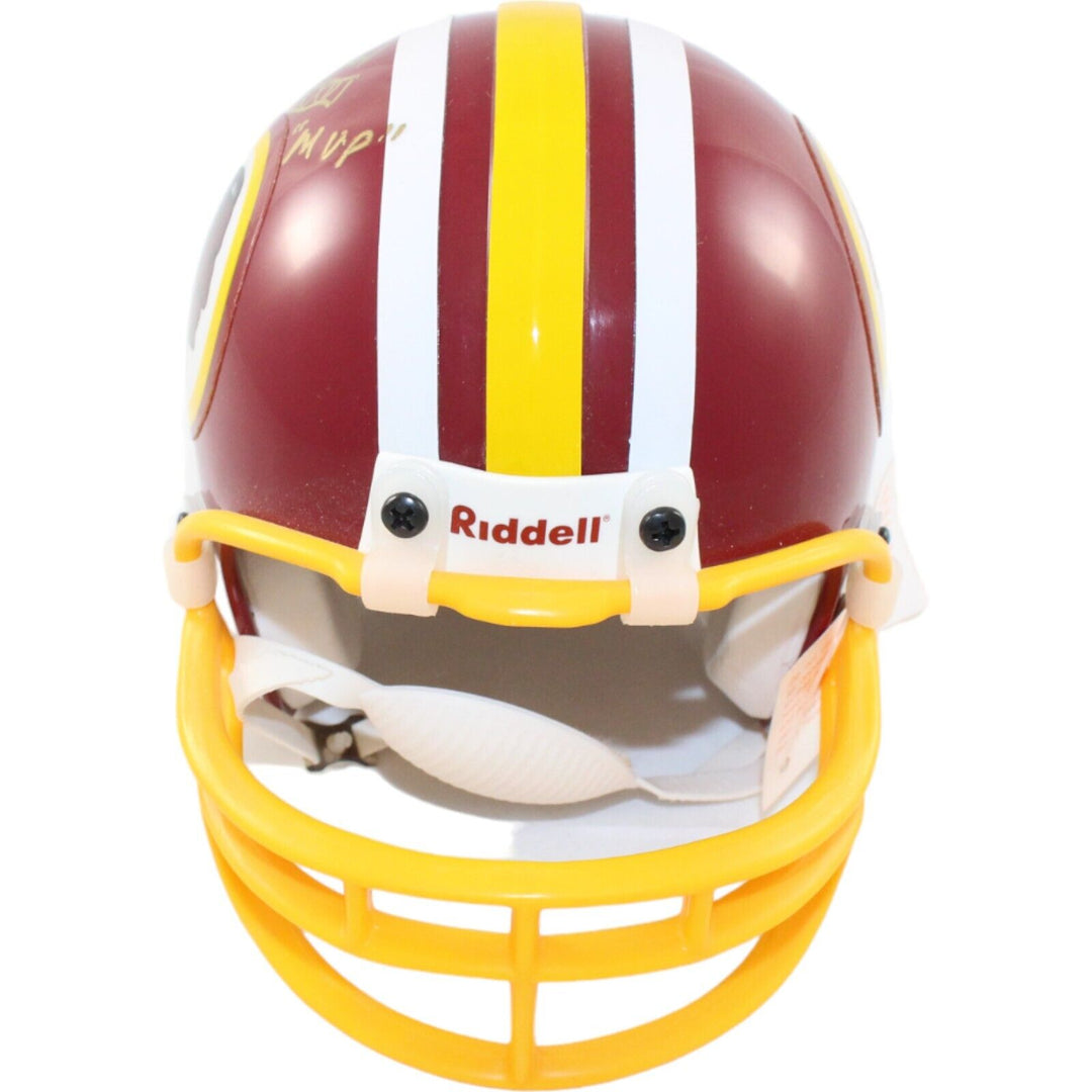 Mark Rypien Signed Redskins VSR4 TB Replica Mini Helmet SB MVP BAS 44265 Image 3