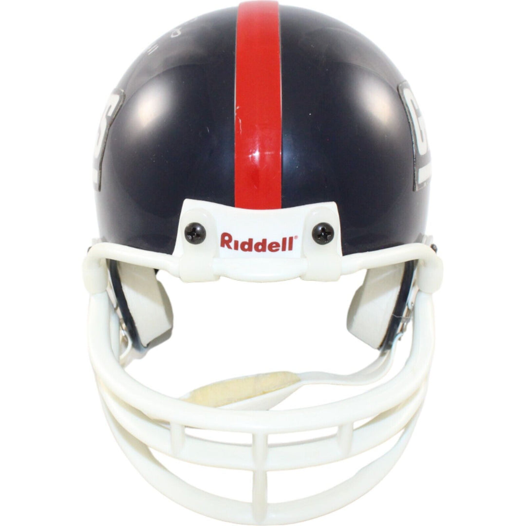 Phil Simms Signed New York Giants VSR4 Replica Mini Helmet Beckett 44239 Image 4