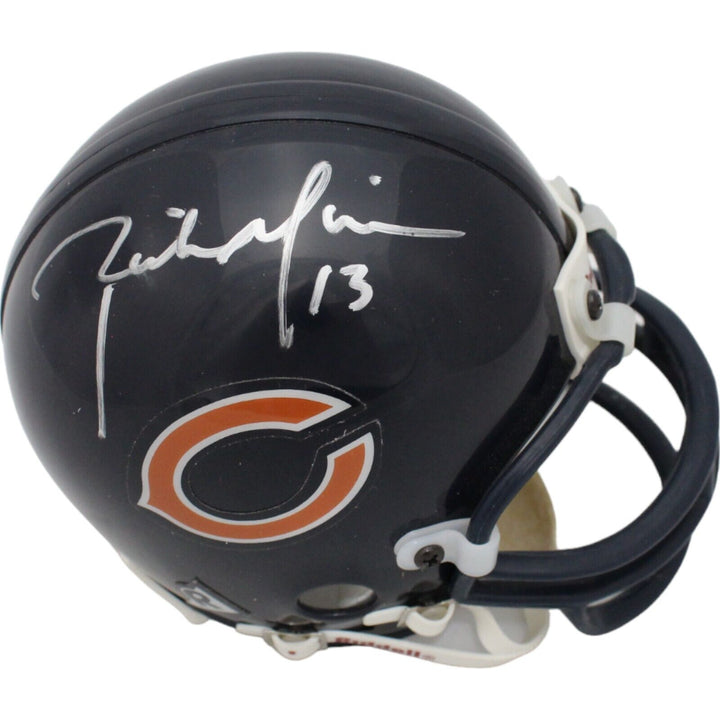 Rick Mirer Autographed Chicago Bears VSR4 Replica Mini Helmet Beckett 44184 Image 1
