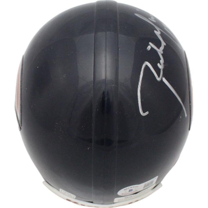 Rick Mirer Autographed Chicago Bears VSR4 Replica Mini Helmet Beckett 44184 Image 3