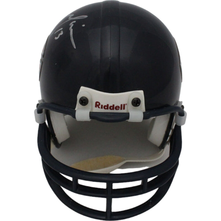Rick Mirer Autographed Chicago Bears VSR4 Replica Mini Helmet Beckett 44184 Image 5