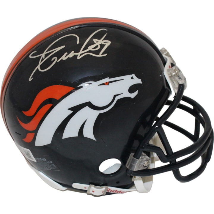 Dwayne Carswell Autographed Denver Broncos VSR4 Mini Helmet Beckett 44173 Image 1