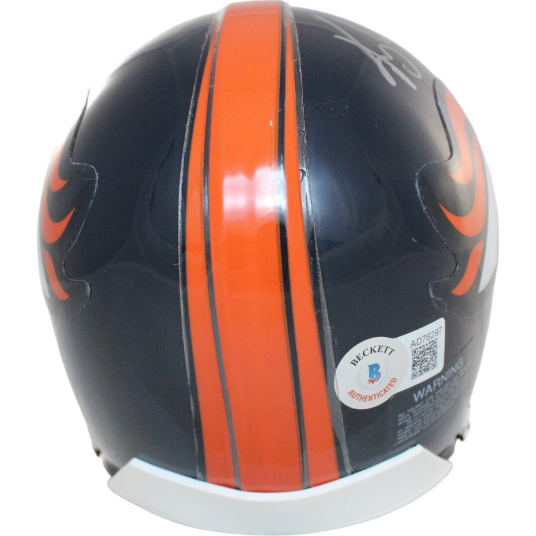 Kyle Orton Signed Denver Broncos VSR4 Replica Mini Helmet AS IS Beckett 44192 Image 3