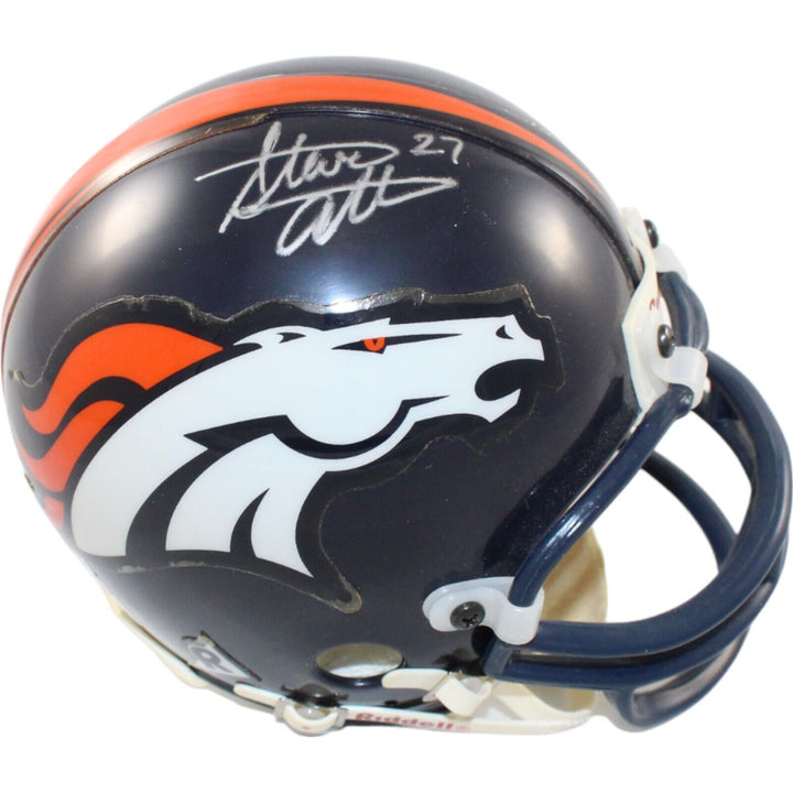 Steve Atwater Signed Denver Broncos VSR4 Replica Mini Helmet Beckett 44261 Image 1