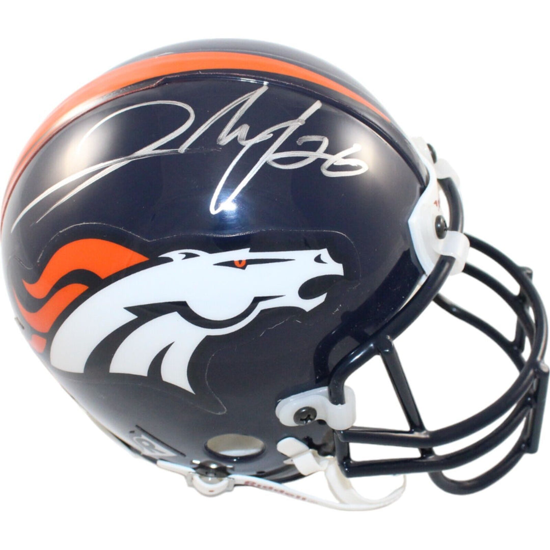 Clinton Portis Signed Denver Broncos VSR4 Authentic Mini Helmet BAS 44251 Image 1