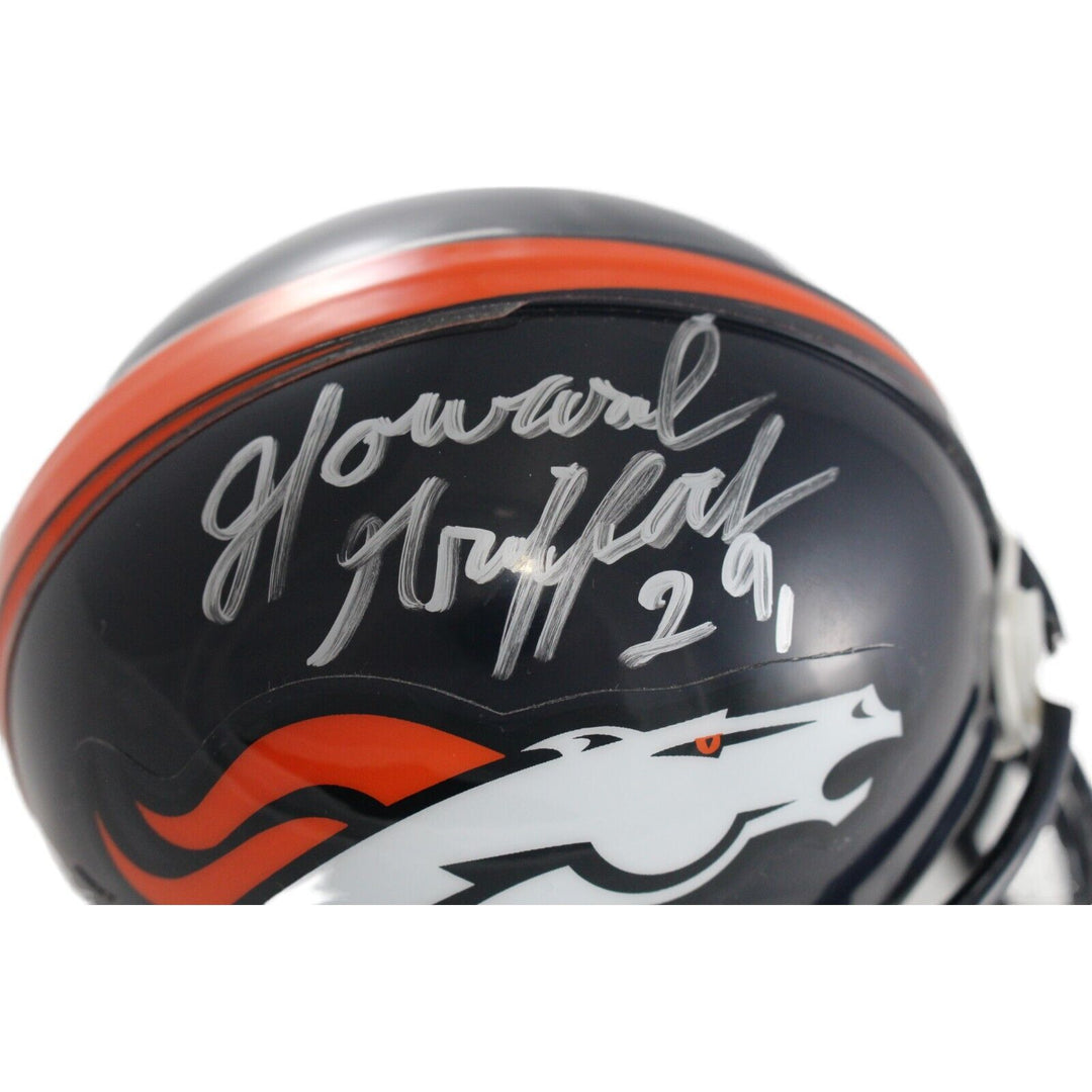 Howard Griffith Autographed Denver Broncos VSR4 Mini Helmet Beckett 44269 Image 2