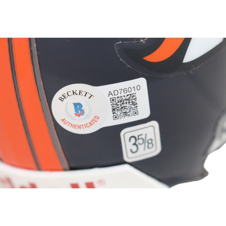 Howard Griffith Autographed Denver Broncos VSR4 Mini Helmet Beckett 44269 Image 3