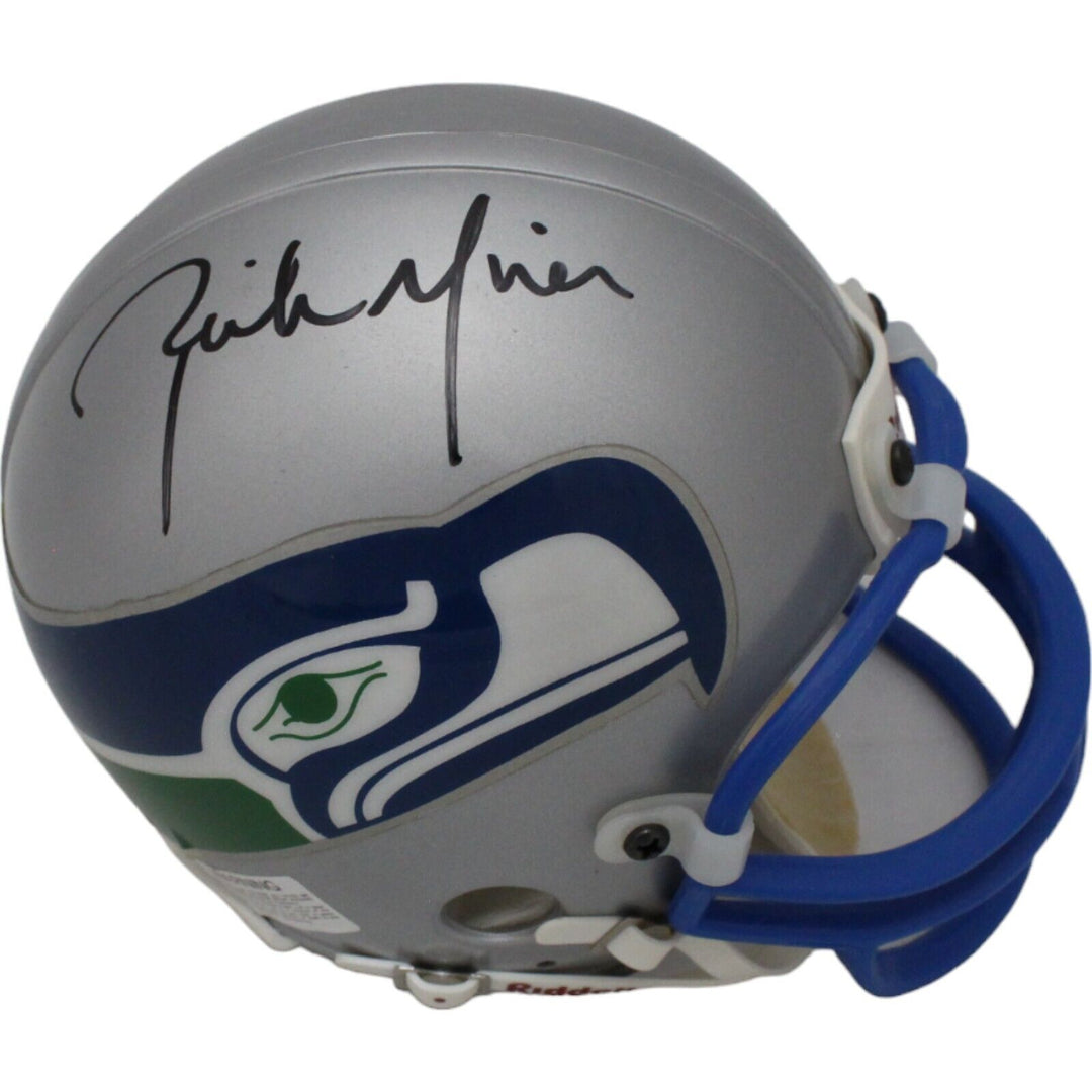 Rick Mirer Signed Seattle Seahawks VSR4 Replica Mini Helmet Beckett 44183 Image 1