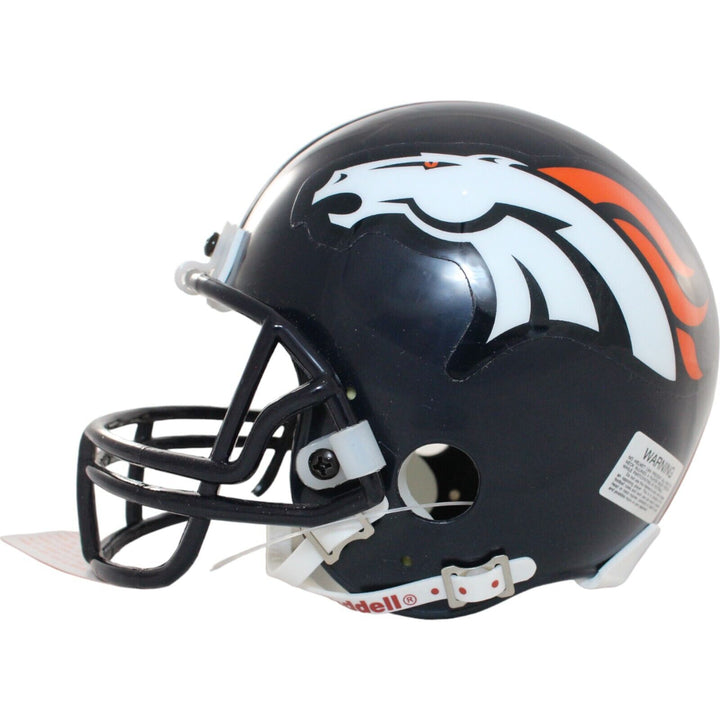 Kyle Johnson Autographed Denver Broncos VSR4 Mini Helmet Beckett 44208 Image 5