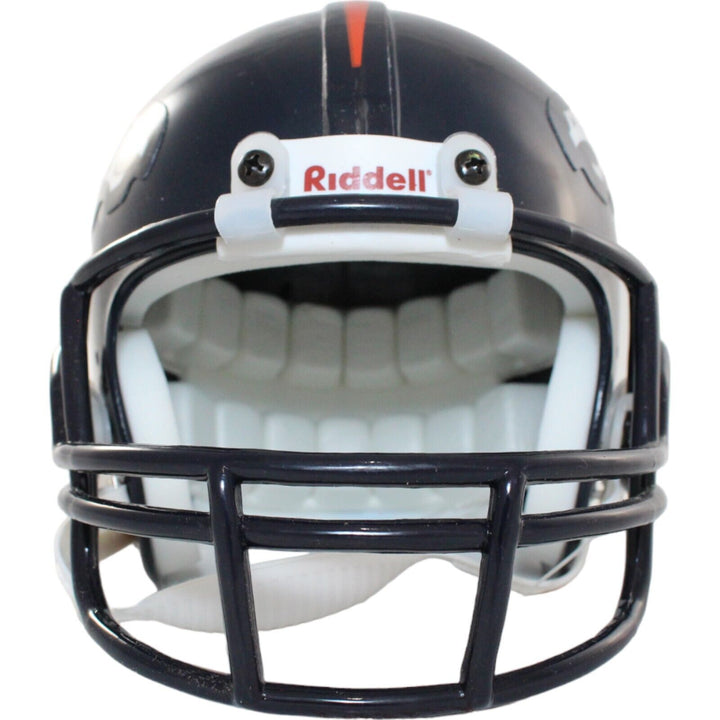 Kyle Johnson Autographed Denver Broncos VSR4 Mini Helmet Beckett 44208 Image 6