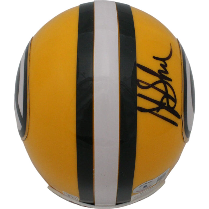 Sterling Sharpe Signed Green Bay Packers VSR4 Authentic Mini Helmet BAS 44185 Image 3