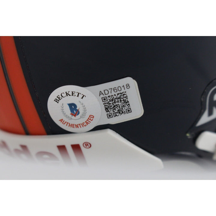 Mike Anderson Signed Denver Broncos VSR4 Authentic Mini Helmet BAS 44270 Image 3