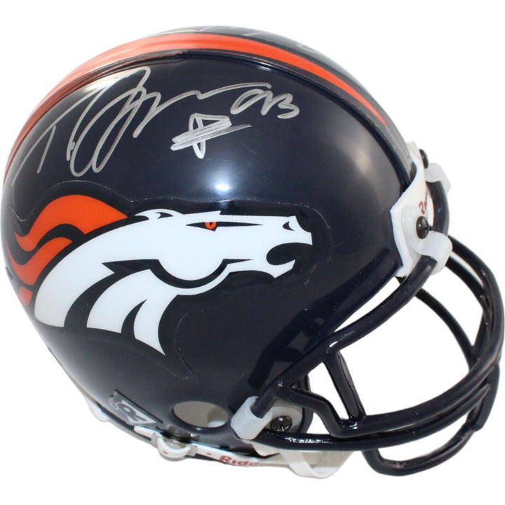 Trevor Pryce & Mike Anderson Signed Broncos VSR4 Mini Helmet BAS 44226 Image 1