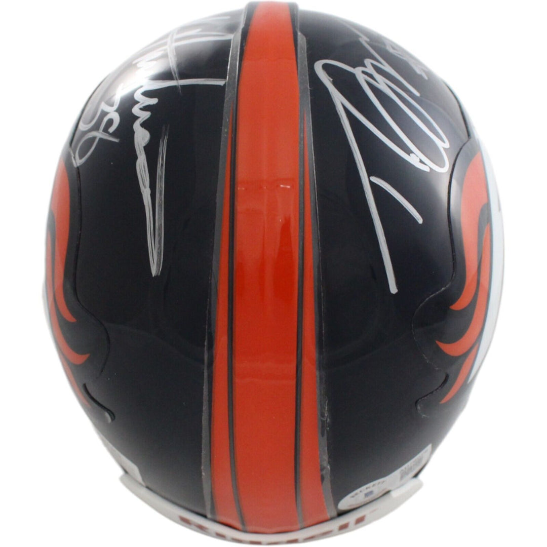 Trevor Pryce & Mike Anderson Signed Broncos VSR4 Mini Helmet BAS 44226 Image 3