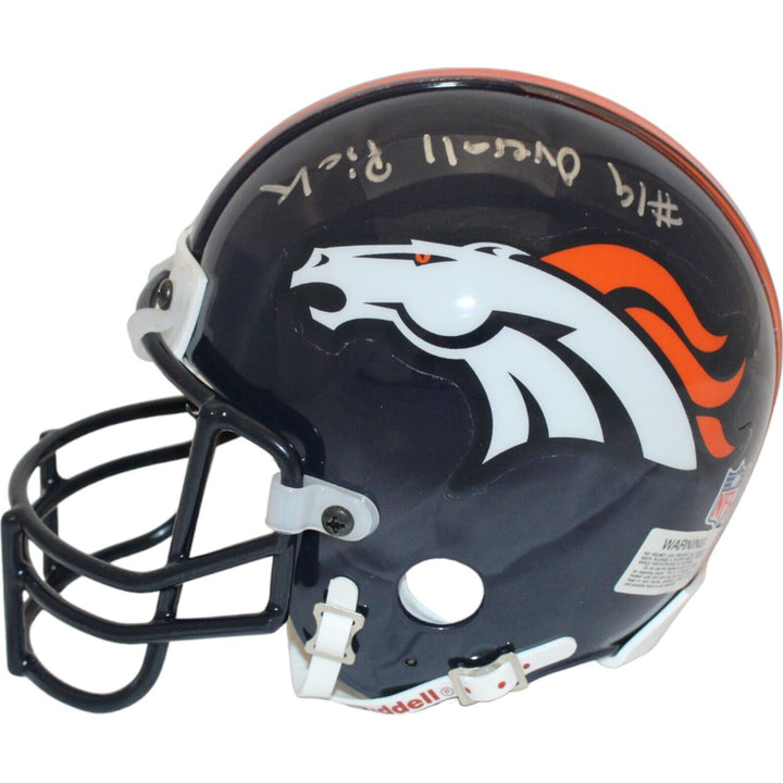 Ashley Lelie Signed Denver Broncos VSR4 Mini Helmet 19th Pick BAS 44174 Image 4
