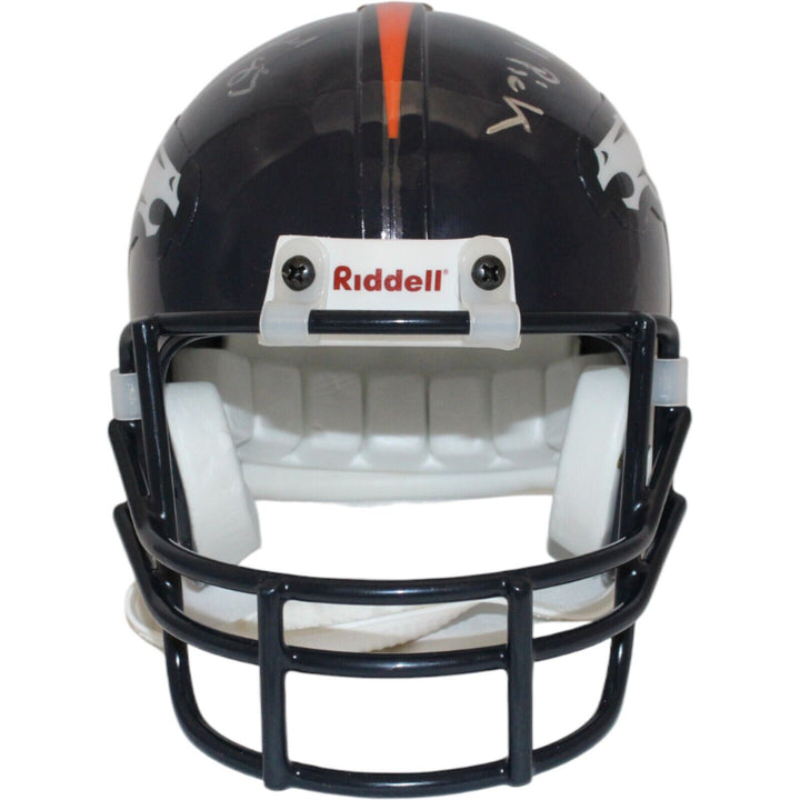 Ashley Lelie Signed Denver Broncos VSR4 Mini Helmet 19th Pick BAS 44174 Image 5