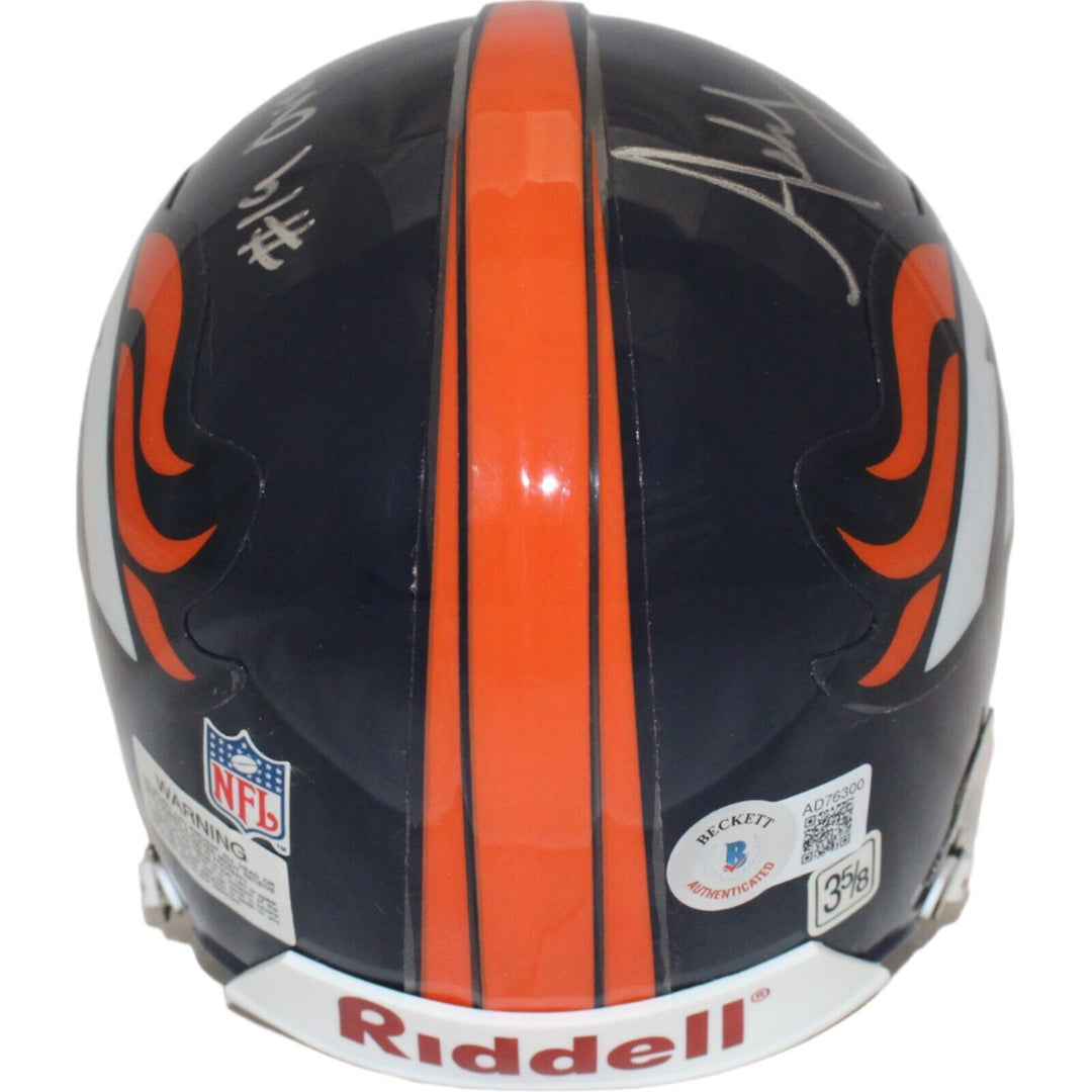 Ashley Lelie Signed Denver Broncos VSR4 Mini Helmet 19th Pick BAS 44174 Image 6