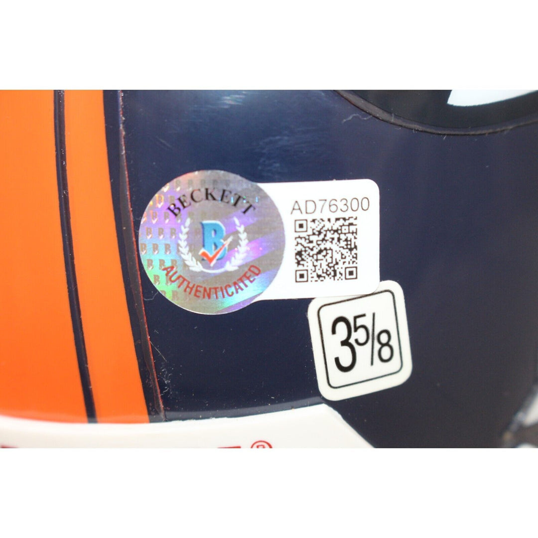 Ashley Lelie Signed Denver Broncos VSR4 Mini Helmet 19th Pick BAS 44174 Image 7