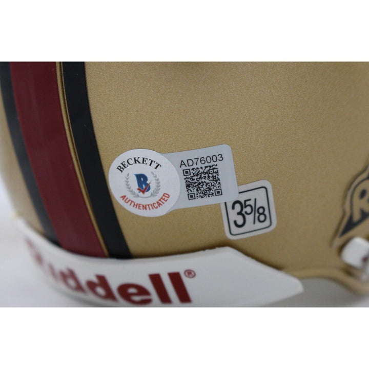 Roger Craig Signed San Francisco 49ers VSR4 TB Replica Mini Helmet BAS 44268 Image 4