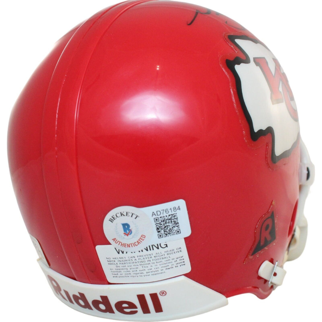 Neil Smith Signed Kansas City Chiefs VSR4 Replica Mini Helmet Beckett 44211 Image 3