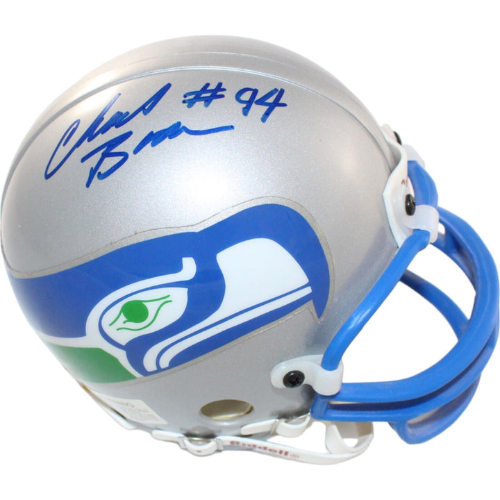 Chad Brown Signed Seattle Seahawks VSR4 Replica Mini Helmet Beckett 44215 Image 1