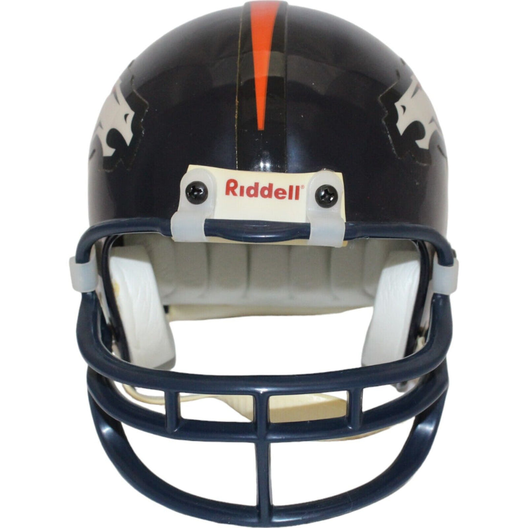 Neil Smith Autographed Denver Broncos VSR4 Replica Mini Helmet BAS 44176 Image 3