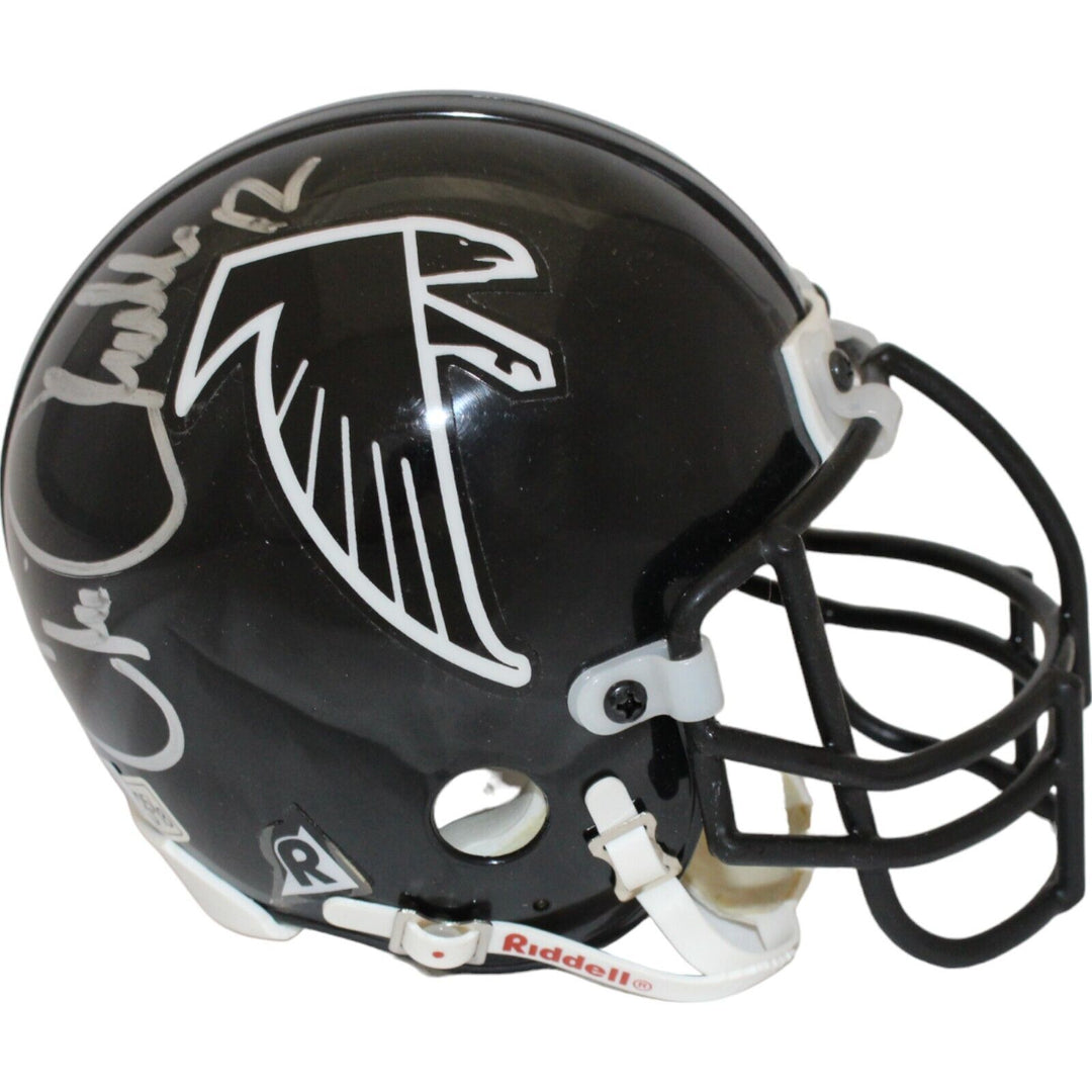 Chris Chandler Signed Atlanta Falcons VSR4 TB Authentic Mini Helmet BAS 44168 Image 1