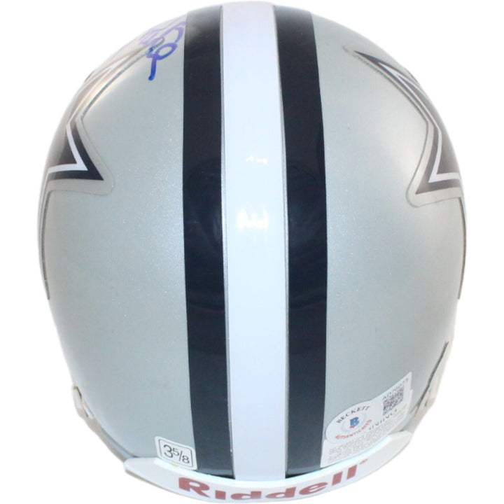 Randy White Signed Dallas Cowboys VSR4 Authentic Mini Helmet HOF BAS 44229 Image 2