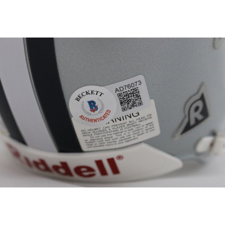 Randy White Signed Dallas Cowboys VSR4 Authentic Mini Helmet HOF BAS 44229 Image 3