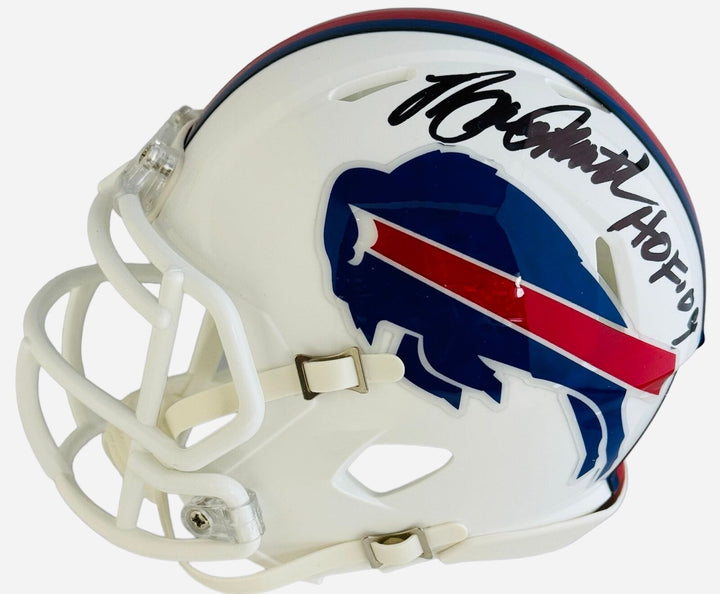 Jim Kelly Thurman Thomas Bruce Smith Signed Buffalo Bills Mini Helmet (JSA) Image 2