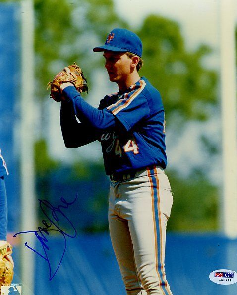 David Cone Mets Signed Psa/dna Certed 8x10 Photo Authentic Autograph Image 1